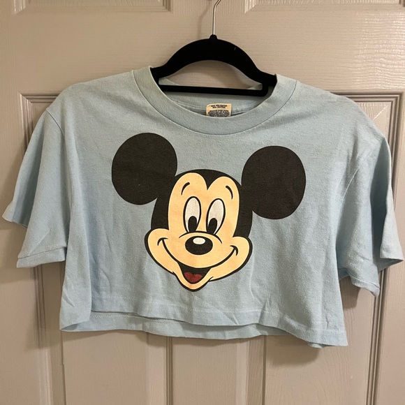 Disney Tops Mickey Mouse Vintage Crop Top Poshmark